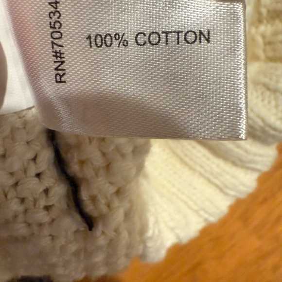 Orvis preowned turtleneck sweater XL cream - Picture 11 of 11